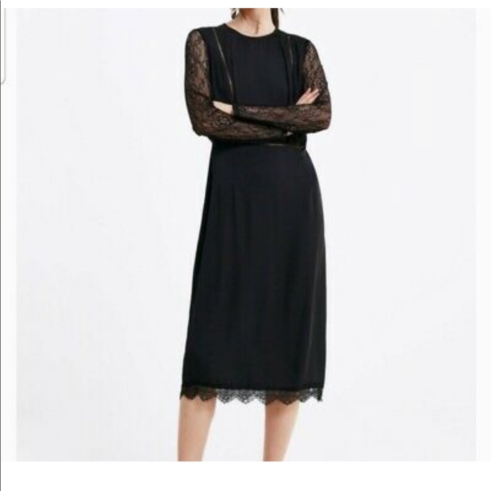 Zara black lace dress! Size 6.